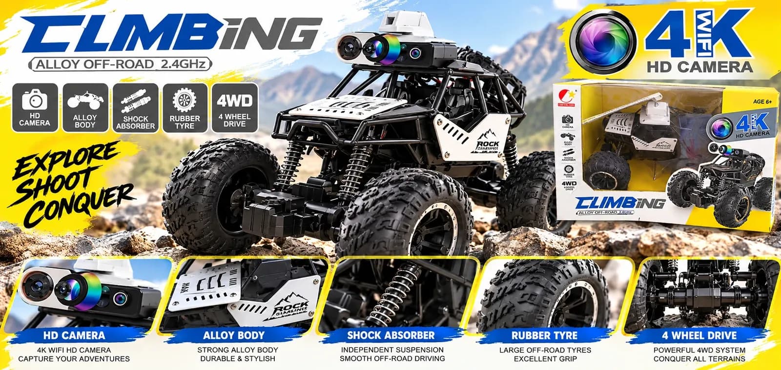 4K Camera Climbing RC Car, photo 3