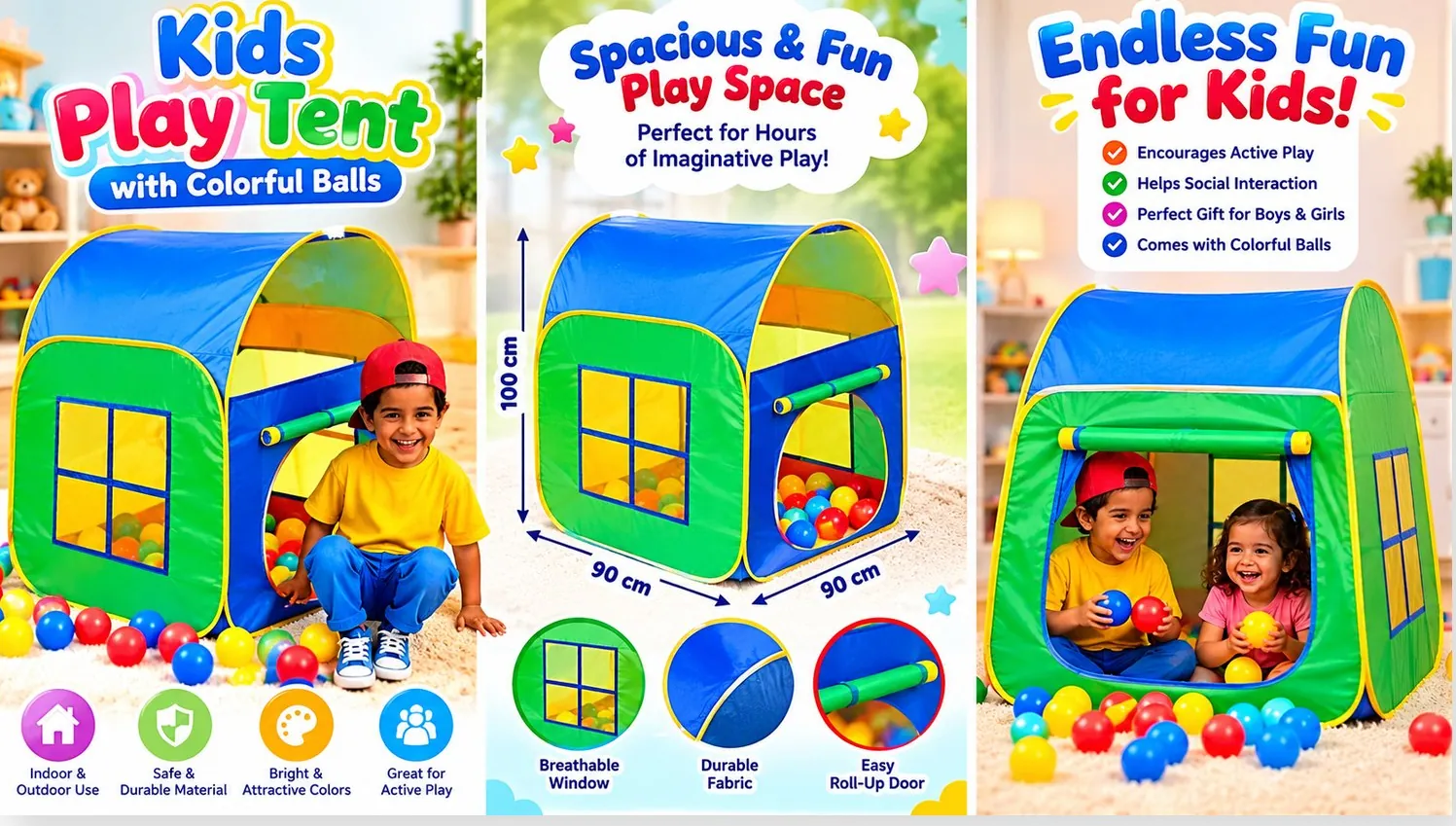 Kids Play Tent with Balls, photo 3