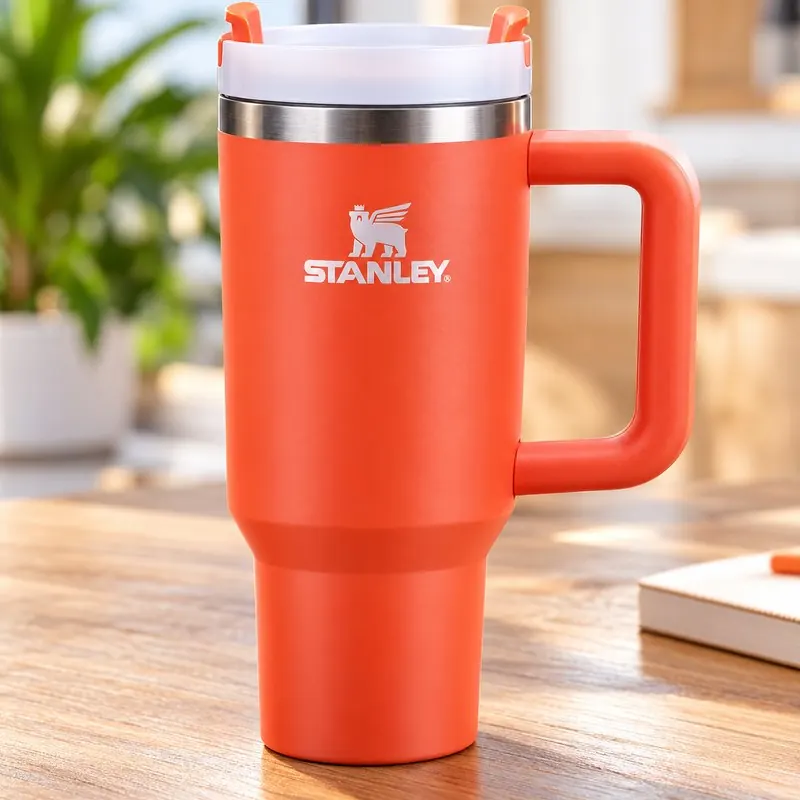 Orange Handled Tumbler